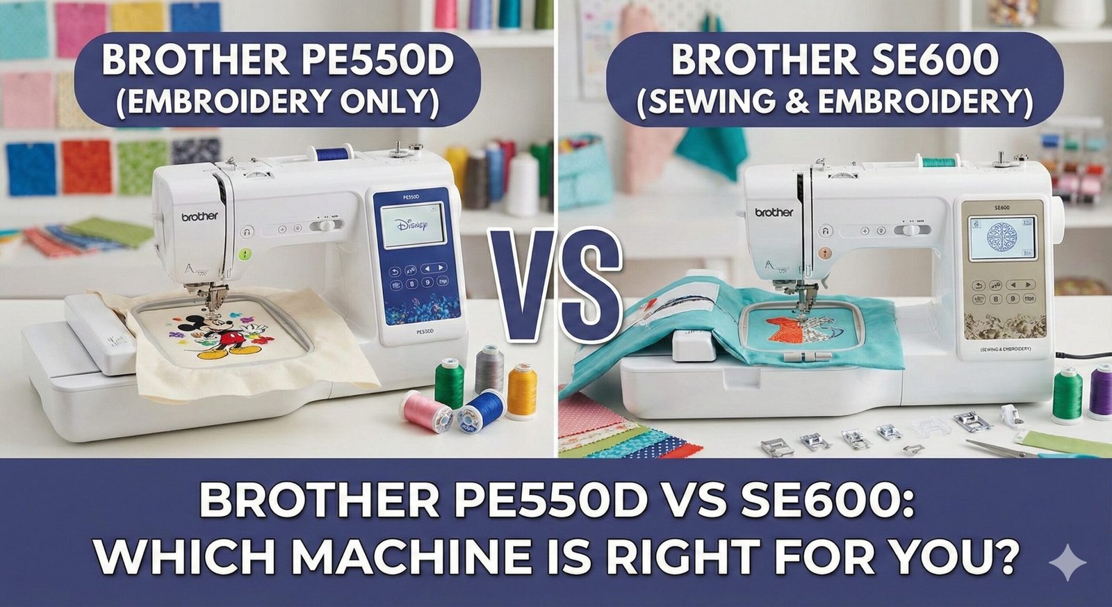 brother pe550d vs se600