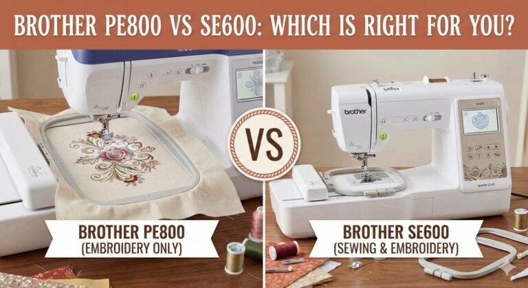 brother pe800 vs se600