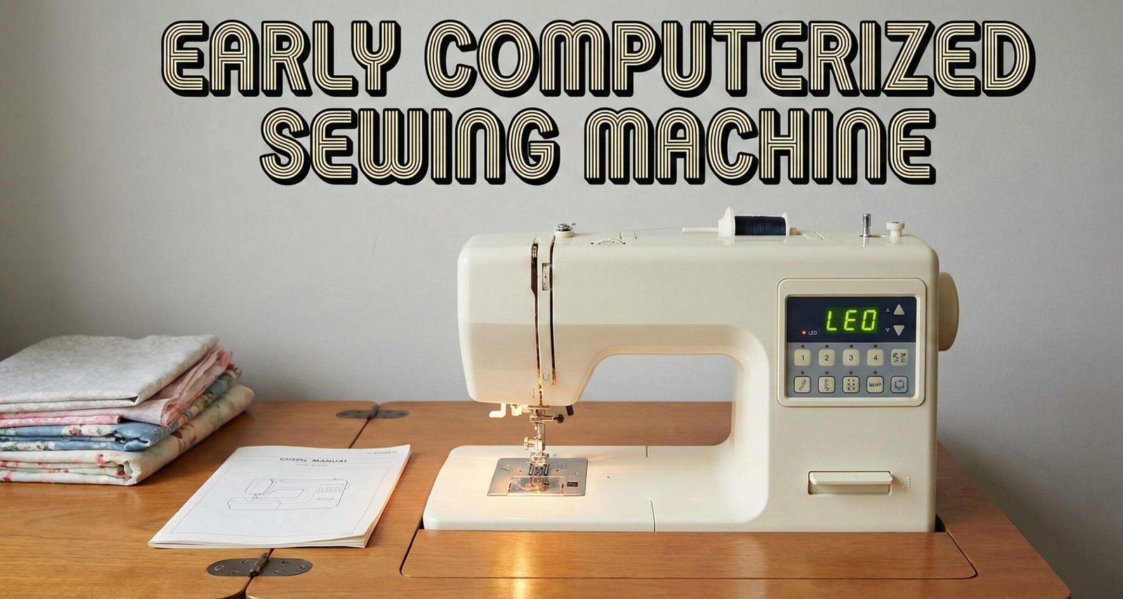 Early computerized sewing machine