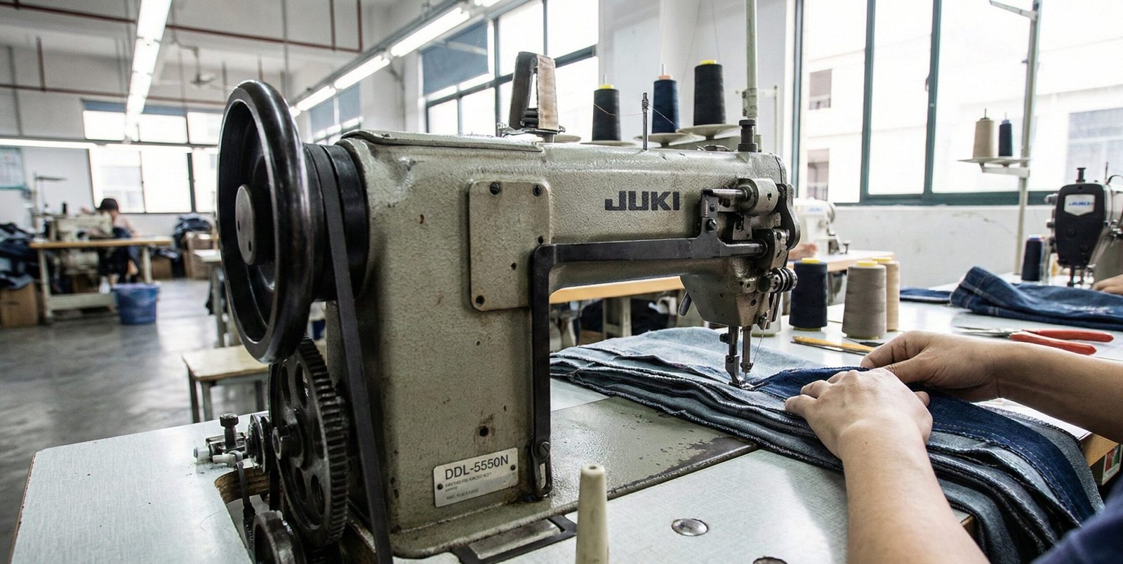 Industrial mechanical sewing machine