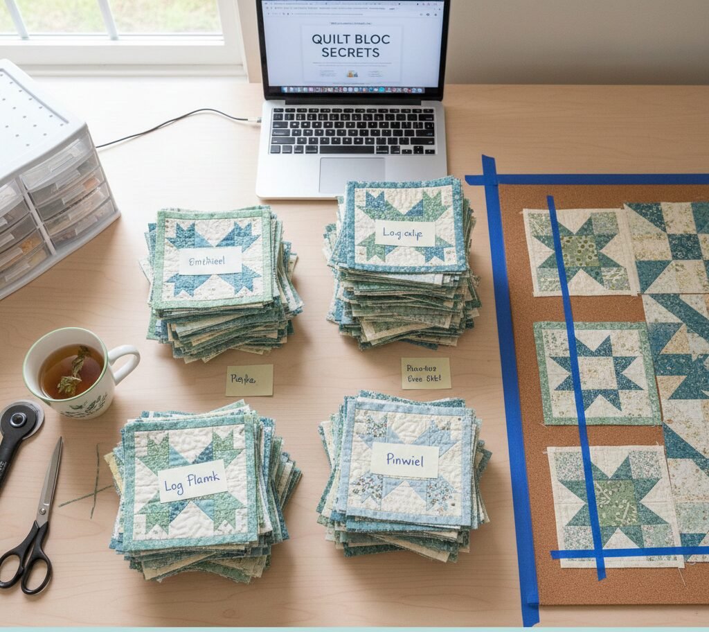 Quilt block organization